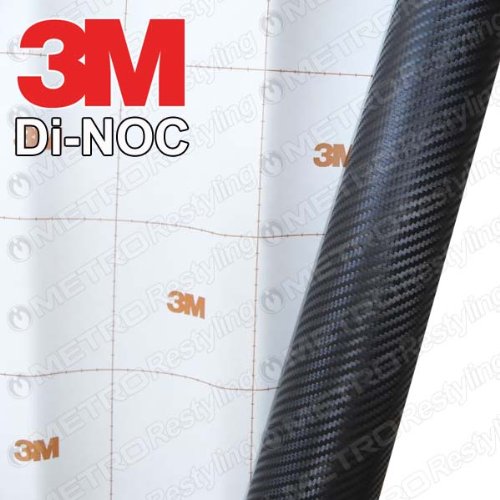 Black 3M DI-NOC Carbon Fiber DINOC Flex Wrap CA-421 48